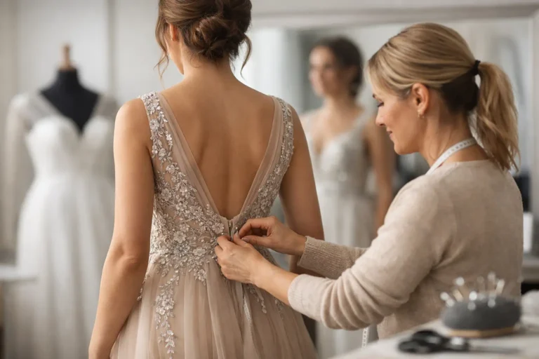 Como ajustar vestido de festa sem perder o caimento