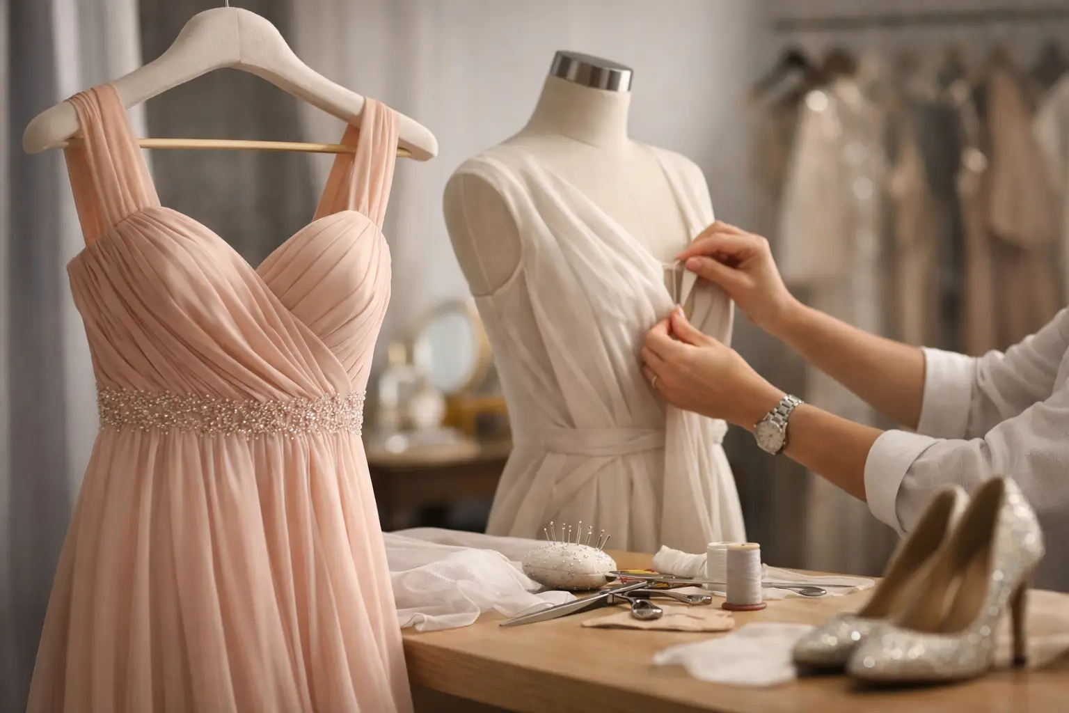 Como preparar um vestido para cerimónia